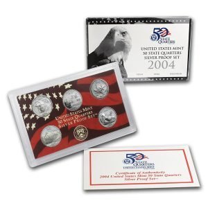 2004-S United States Mint SILVER Proof Quarter Set
