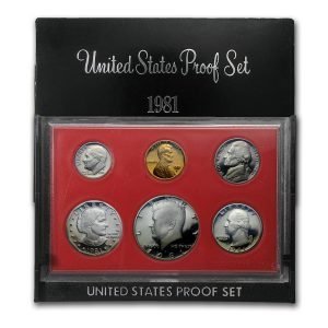 1981-S United States PROOF Set Type 1 Filled "S"