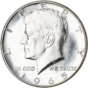 1965-Kennedy-Half-Dollar-40%-Business-Strike- Uncirculated