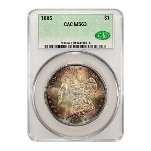 1885-Morgan-CAC-MS63-Toned