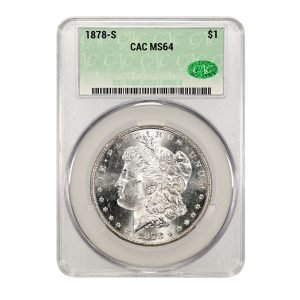 1878-S Morgan CAC MS64