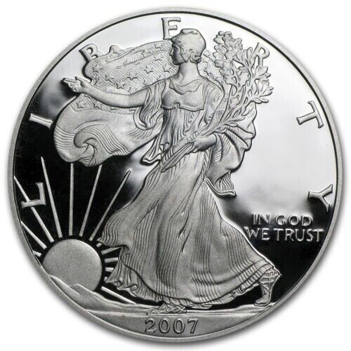 2007-W 1oz Silver Eagle Proof Box COA - Image 3