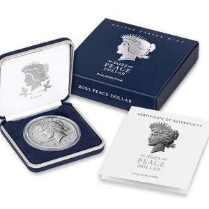 2025-P Peace Dollar Uncirculated United States Mint BOX COA +40